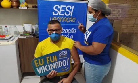 SESI inicia imunização de trabalhadores industriais com 3ª dose da vacina contra a COVID-19 em Imperatriz 